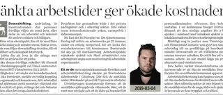 Insändare: Norrans ledare stirrar sig blind på kostnaden