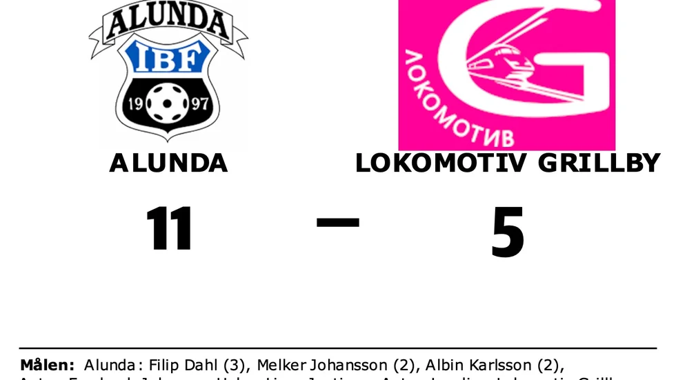 Alunda IBF vann mot Lokomotiv Grillby IBK
