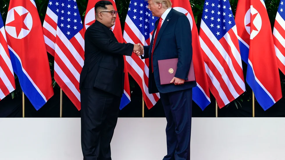 Överens. USA:s president Donald Trump möter Nordkoreas ledare Kim Jong-Un i Singapore.
