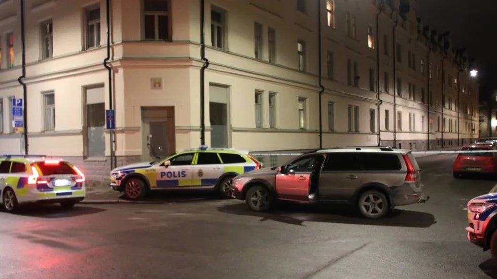 Ett stort polispådrag i centrala Norrköping under måndagskvällen.
