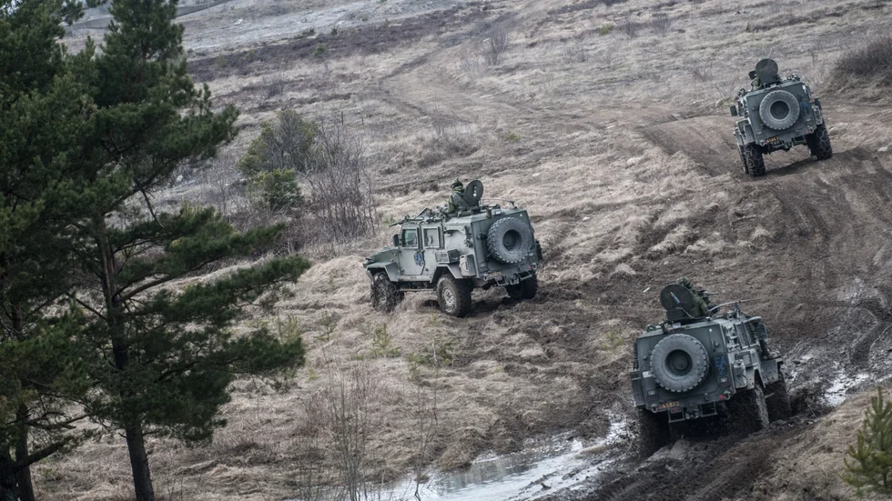 Under fredagskvällen landade omkring 100 soldater från Norrbottens regemente I 19 i Visby. Deras uppdrag är att markera mot den ryska Östersjömarinen att Gotland ska försvaras. (Arkivbild)