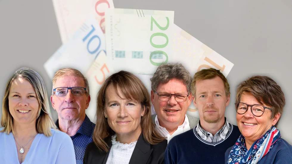 Kommuncheferna i Norrans spridningsområde. Bilden är ett montage.