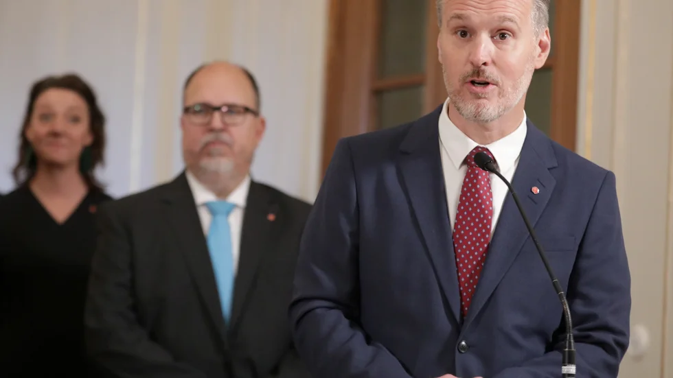 Finansmarknadsminister Max Elger (S) tycker att det är beklagligt att naturgas är inkluderat i kommissionens förslag. Arkivbild.