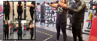 Blinda Sarina, 45, lämnade knappt lägenheten på tio år – gymmet förändrade hennes liv: "Nu tänker jag inte ens på att jag inte ser"
