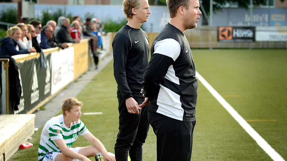 Fredrik Asplund såg flera ljusa punkter hos sitt lag trots att man inte fick med sig poäng mot Boden. Foto: Ulf Johansson.