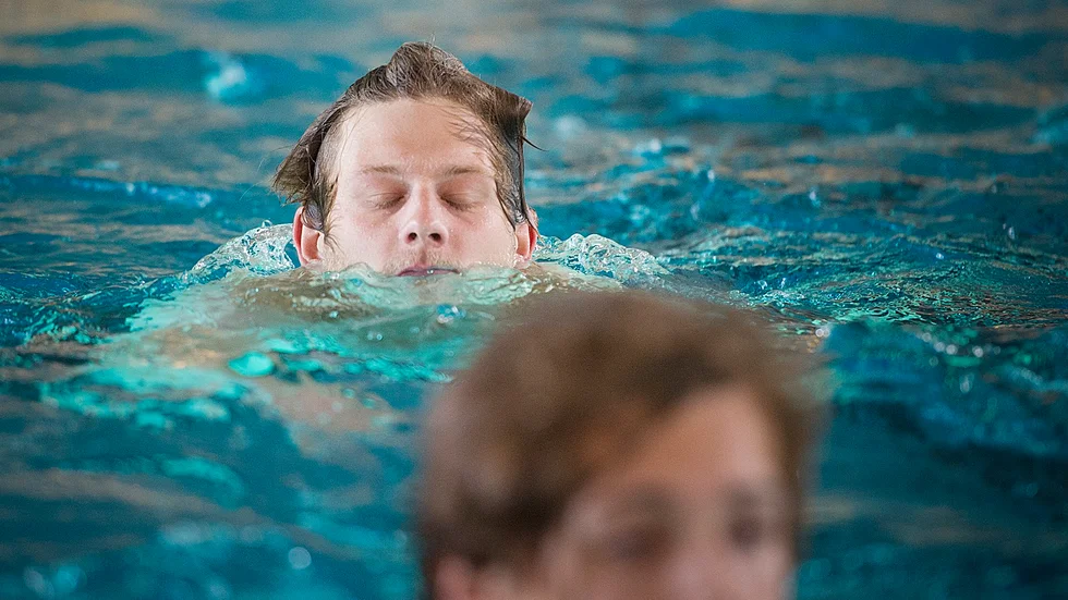 Oscar Möller från ett års upplaga av AIK:s triathlon.