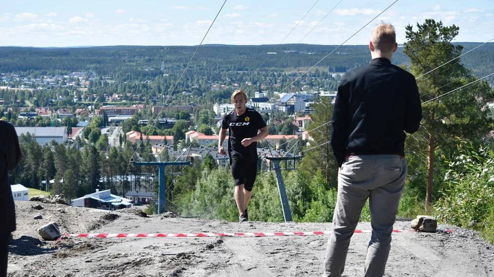 Andreas Wingerli vann Thomson Trophy 2018. Här i Vitbergsbacken.