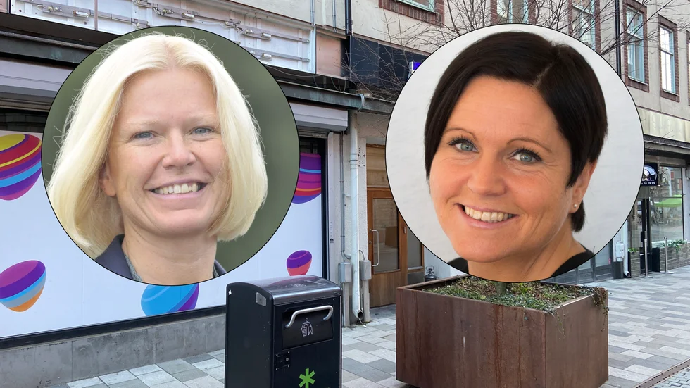 Christina Blomberg, stadsutvecklingsstrateg Eskilstuna kommun med fokus på centrumutveckling, och Marie Svensson (S), ordförande i kultur- och fritidsnämnden.