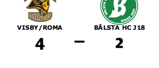 Seger för Visby/Roma hemma mot Bålsta HC J18