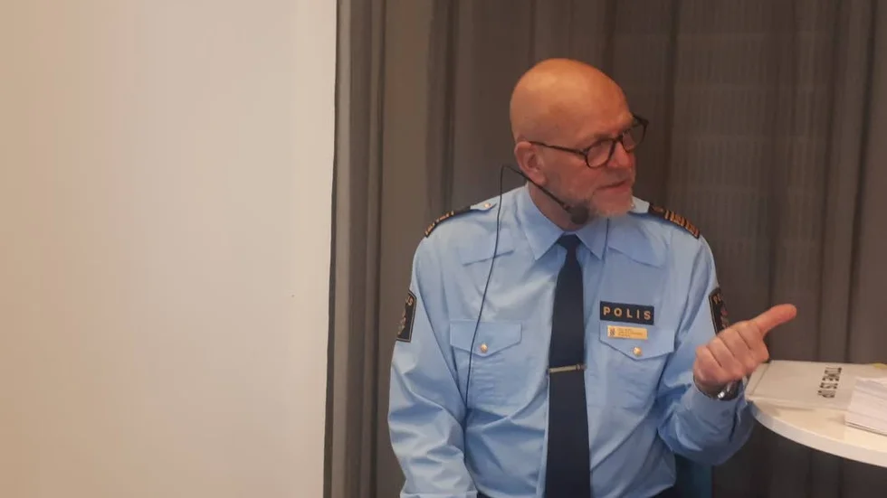 En pratstund med Göteborgs polischef Erik Nord strax innan SNS mötet satte igång.