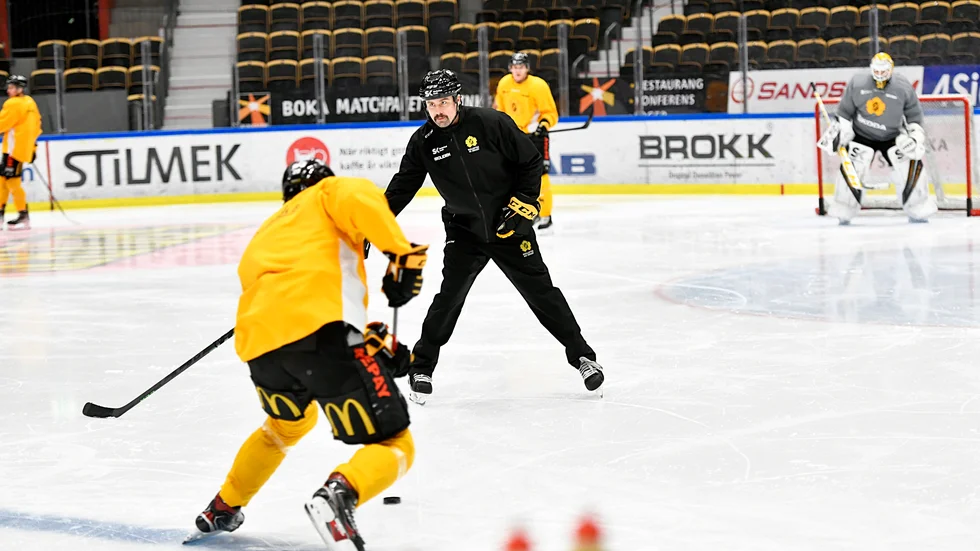 Pierre Johnsson, assisterande tränare i AIK, är nöjd med backsidans prestation och utveckling under hösten.