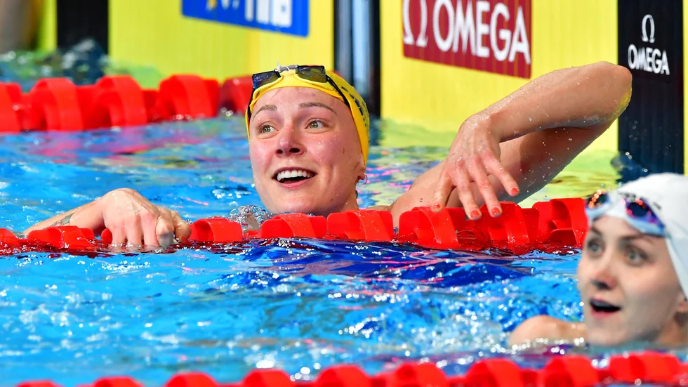 Sarah Sjöström tog guld på 50 meter fritt i kortbane-VM i Abu Dhabi i november. I år får hon åka till Melbourne för att ta fler VM-medaljer.