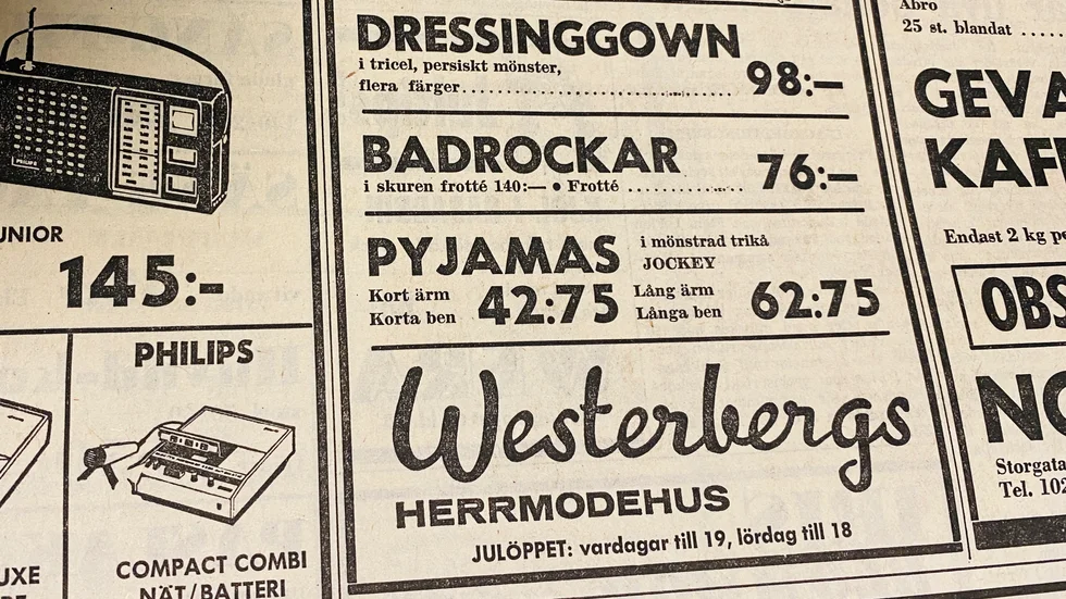 Julfynda hos Westerbergs! 1971