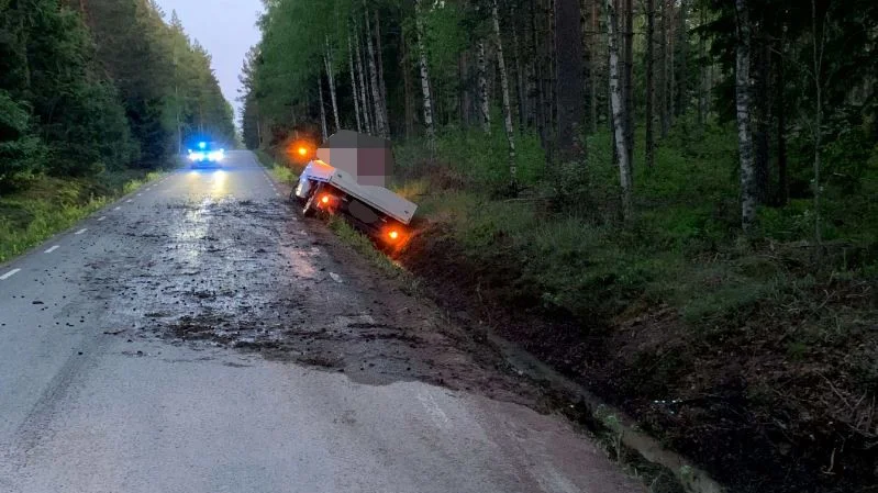 Greps full efter dikeskörning.
