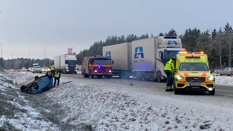 Olycka vid Sillekrog på måndagsmorgonen. En person fördes till sjukhus.