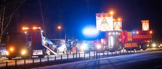 Olycka på E 4 orsakade trafikstopp