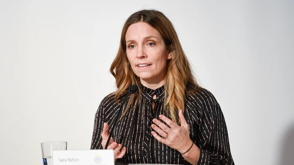 Sara Byfors, avdelningschef, Folkhälsomyndigheten. Arkivbild.