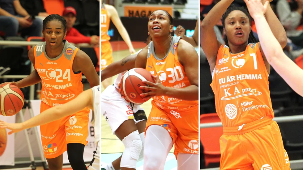 Taylor Murray, Akienreh Johnson och Jaelyn Brown.