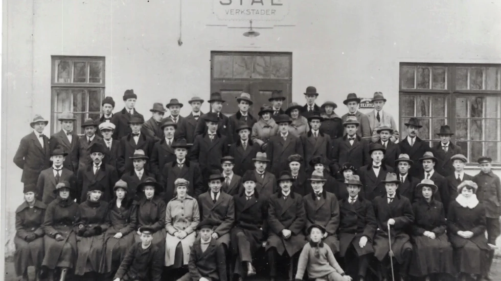 Stal tjänstemän på en bild från omkring 1920.