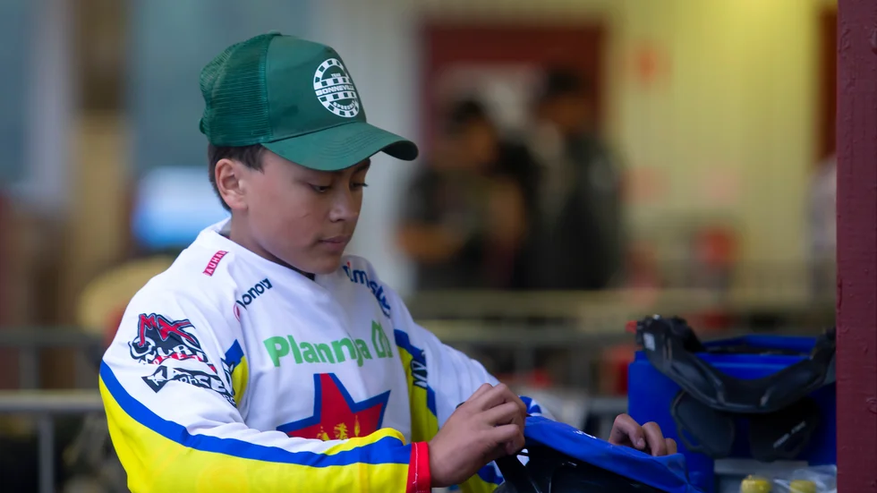 Sammy van Dyck fick under torsdagskvällen debutera i speedwayens svenska finrum. 