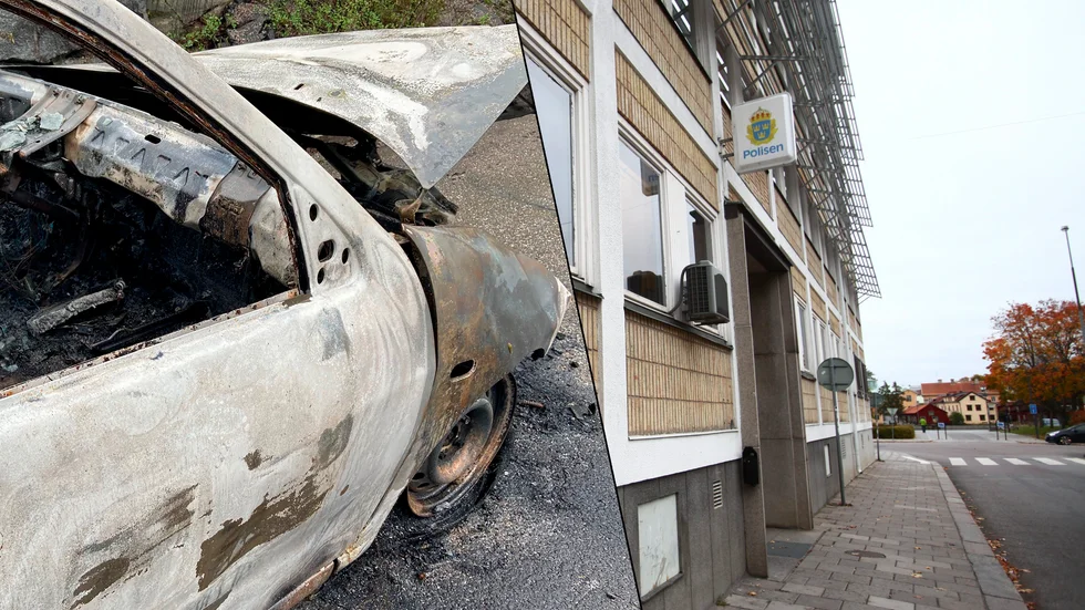Polisen höll pressträff om brandattacksutredningen under måndagsförmiddagen.
