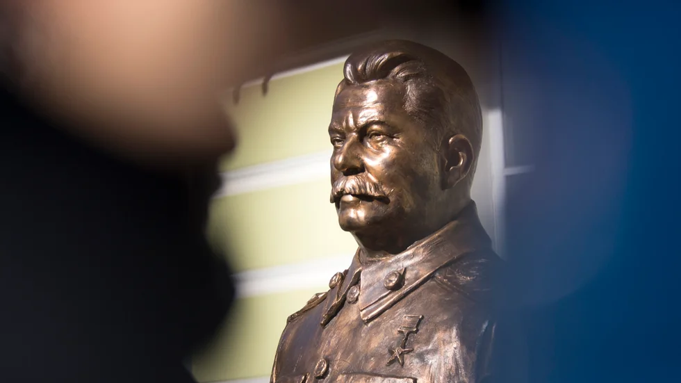 En byst av Sovjetunionens diktator Josef Stalin i Rysslands huvudstad Moskva. Arkivbild.