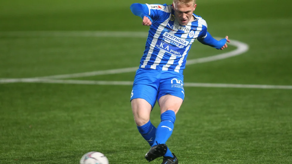 Oliver Blomdahl satte 2-0målet.