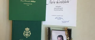 Hon fick medalj med kunglig glans