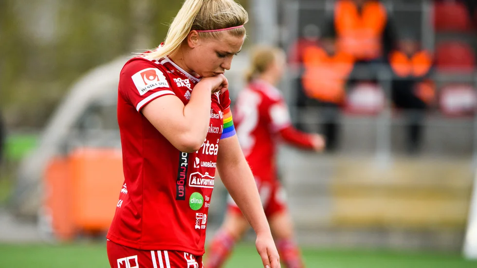 Ellen Löfqvist har haft några motiga säsonger med skador. Nu rehabtränar hon en skadad hälsena. (Arkivbild)