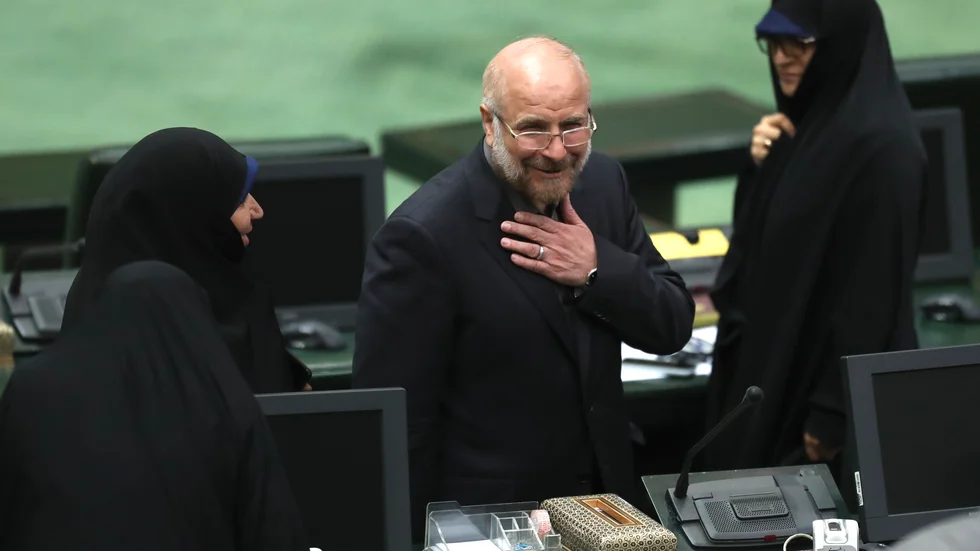 Mohammad Bagher Qalibaf, talman för Irans parlament. Arkivbild.