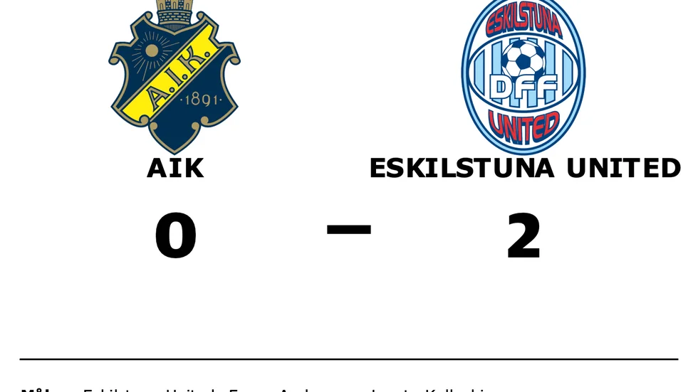 AIK förlorade mot Eskilstuna United