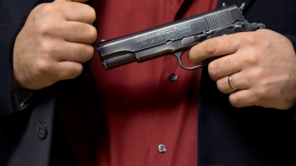 Arkivbild. Vapnet på bilden är inte det vapen som användes. Vid brottet användes en soft air-gun.