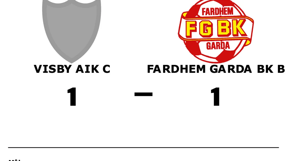 Visby AIK C spelade lika mot Fardhem Garda BK B