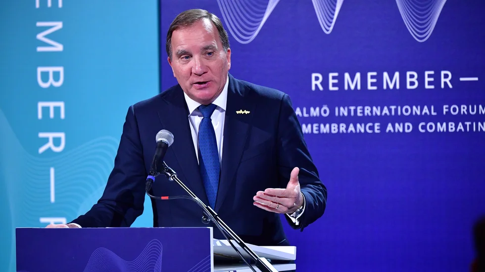 Statsminister Stefan Löfven på Malmö internationella forum för hågkomsten av Förintelsen och bekämpande av antisemitism. Arkivbild.