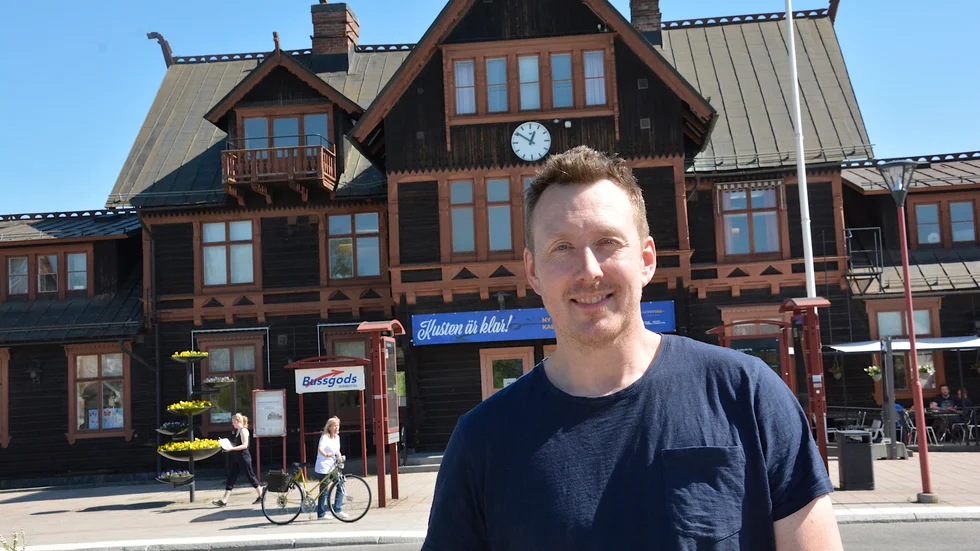 Jonas Lundström köpte in stationshuset för flera år sedan och har sedan utvecklat stationsområdet.
