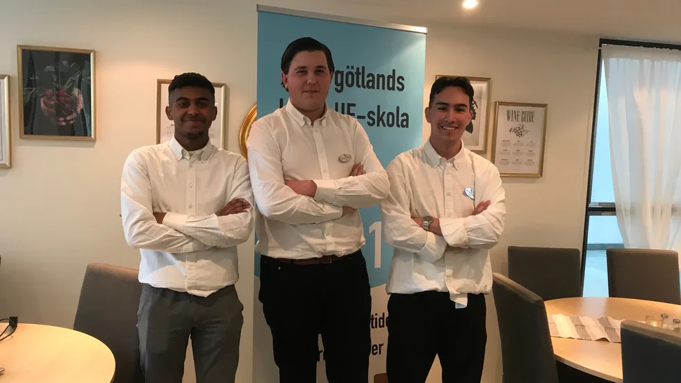 Khaled Osman, Manfred Hansson, Liam Richardsson Hotell och Turismprogrammet. 
