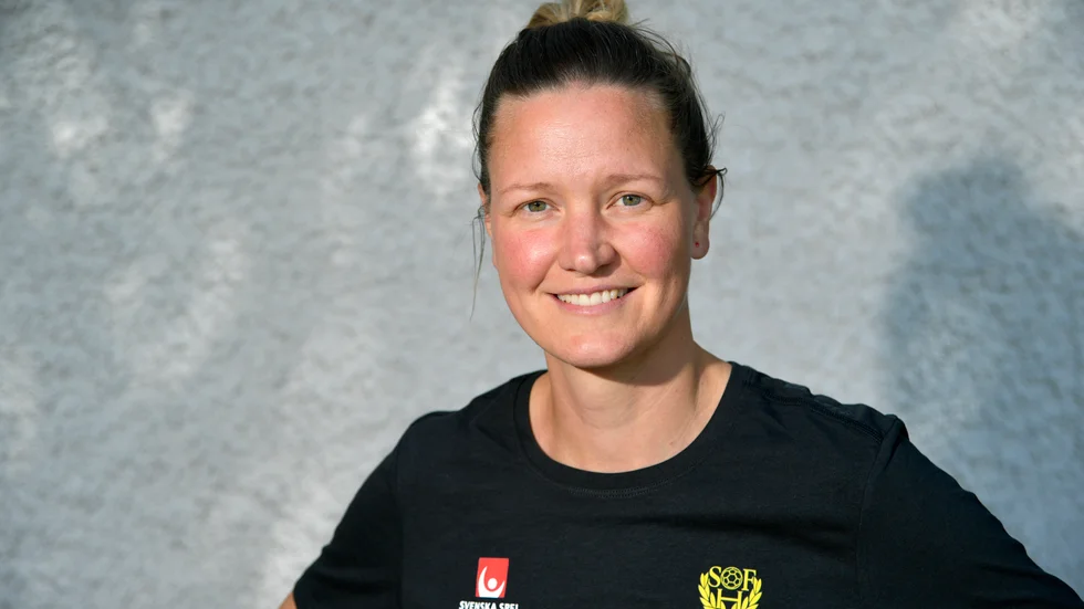 Handbollslandslagets assisterande förbundskapten Johanna Wiberg. Arkivbild.