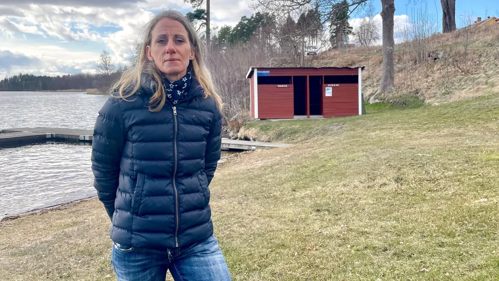 Kathinka Kernen anser att badplatsen i Forssjö är underdimensionerad. 