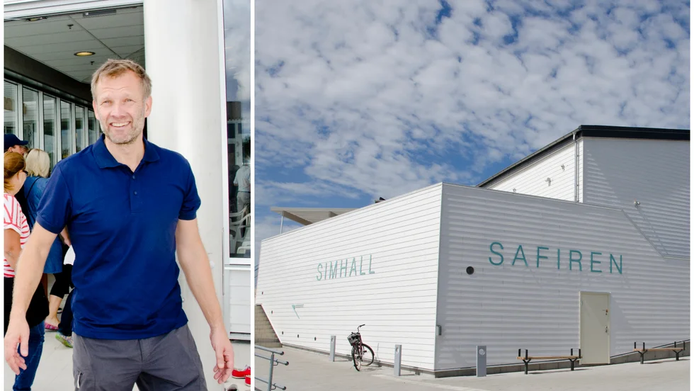 Mikael Norevall är chef på Safiren och gläds åt att det kommer mycket folk till Safiren under påsklovet och att bygget av ett tillgänglighetsanpassat omklädningsrum ska påbörjas. 