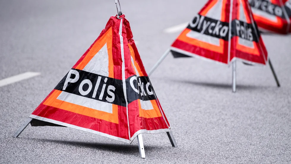 En trafikolycka med fler bilar inblandade inträffade på E|20 på måndagsmorgonen. Arkivbild.