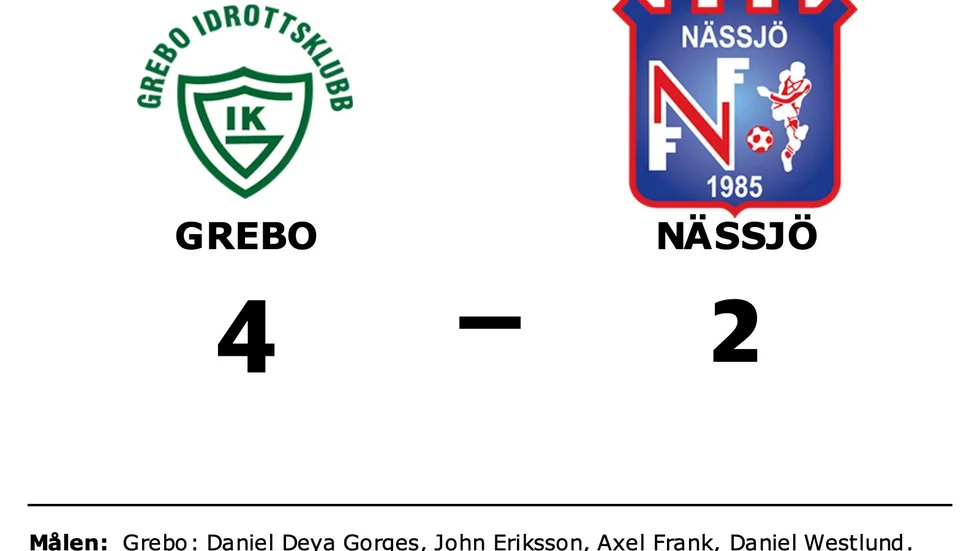 Grebo IK vann mot Nässjö FF
