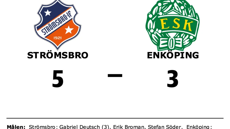 Strömsbro IF vann mot Enköpings SK