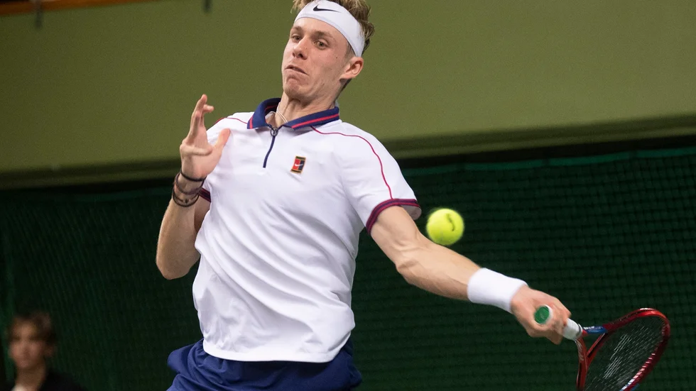 Denis Shapovalov i kvartsfinalen av årets Stockholm Open.
