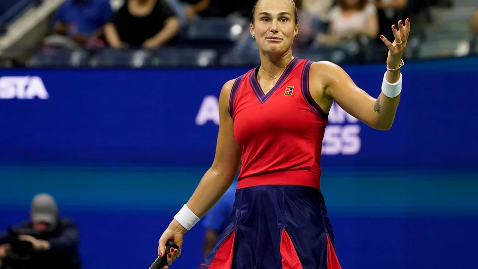 Aryna Sabalenka har vaccinerat sig mot coronaviruset. Arkivbild.