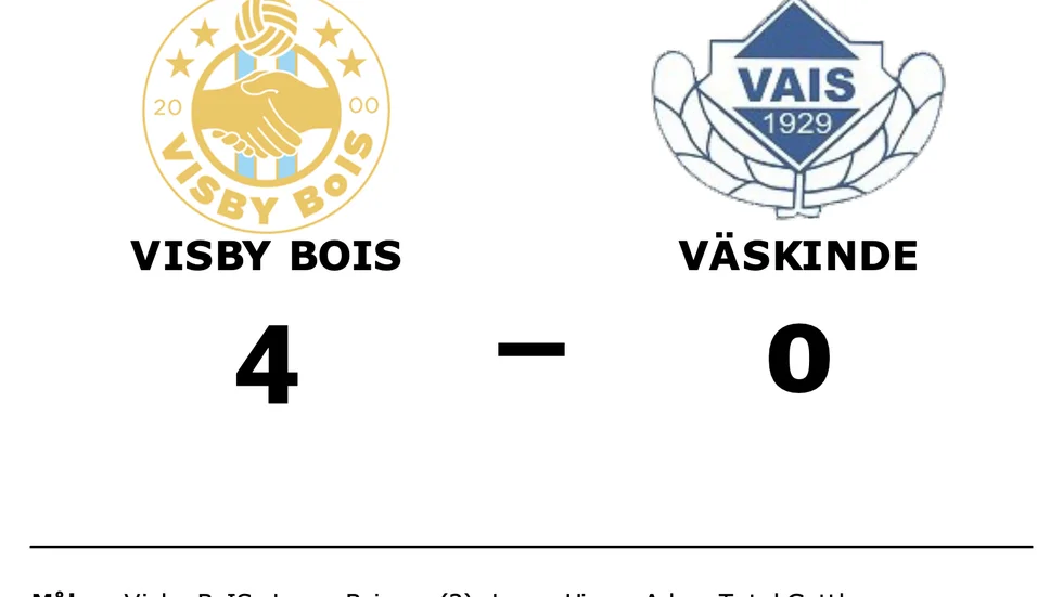 Visby BoIS vann mot Väskinde