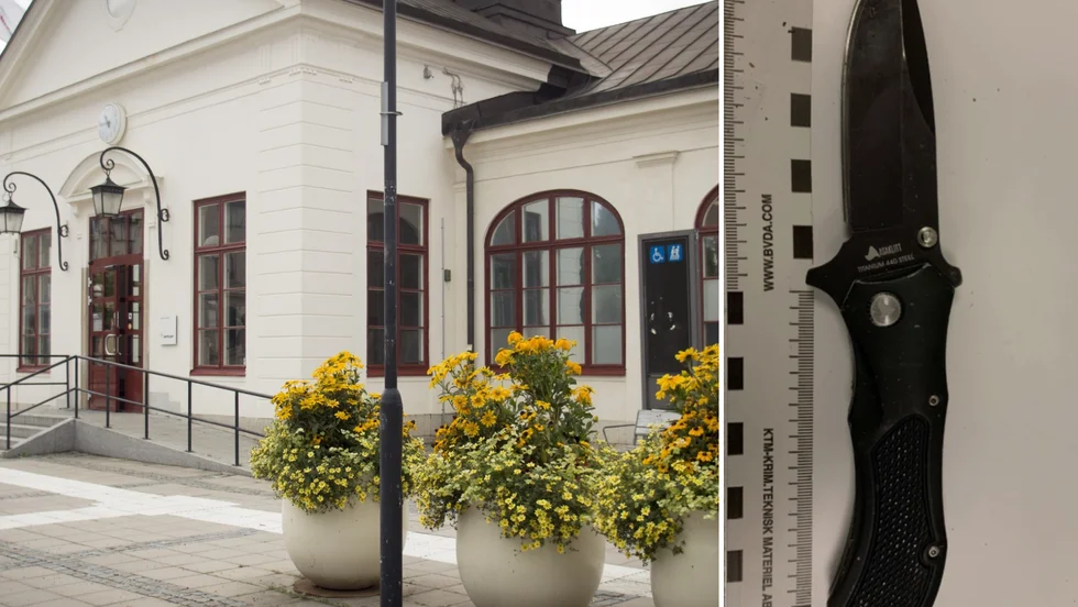 En åtalas för att ha burit narkotika och kniv. Bilden på järnvägsstationen är tagen vid ett annat tillfälle.