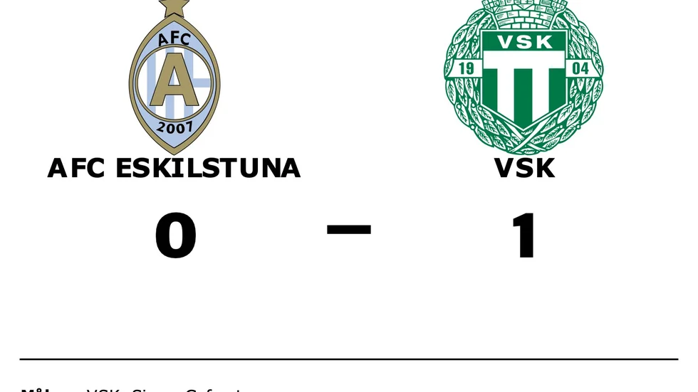 AFC Eskilstuna förlorade mot Västerås SK FK