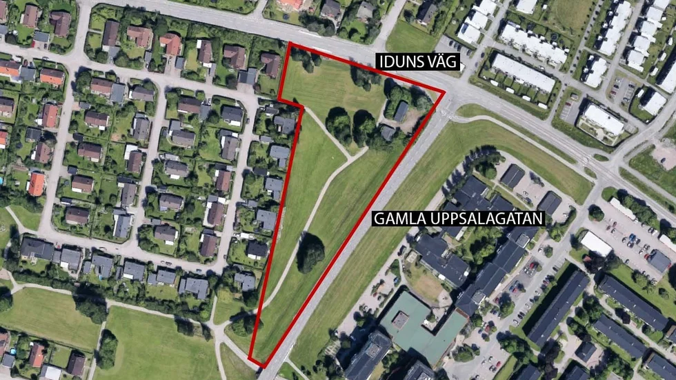 I det här området i Nyby planeras 264 bostäder att byggas.