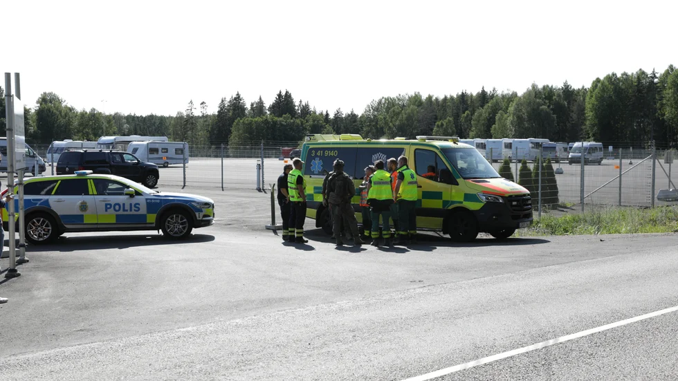 Den 21 juli barrikaderade sig två intagna i ett vaktrum på Hällbyanstalten. Med sig hade de två gisslantagna kriminalvårdare. Polis, insatsstyrka och vårdpersonal ryckte ut till anstalten i en stor insats. Arkivbild.