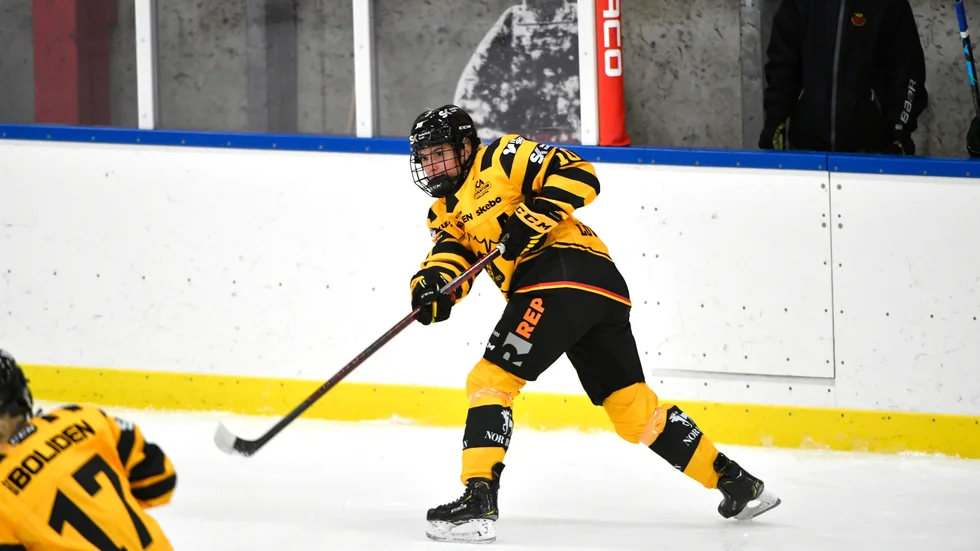 ”Jag såg bara pucken framför mig och hoppades att jag träffade”, säger Ellen Lövgren om sitt matchvinnande mål.